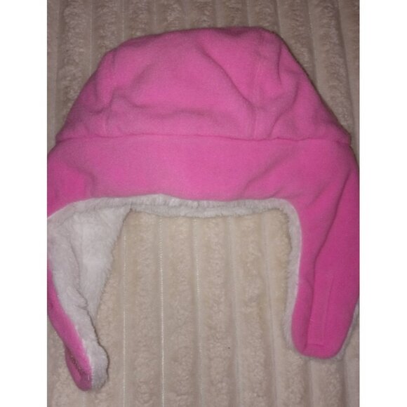 Carhartt Knit Trapper Hat for Infant Toddlers Pink Velcro Closure Winter Hat - Picture 3 of 6